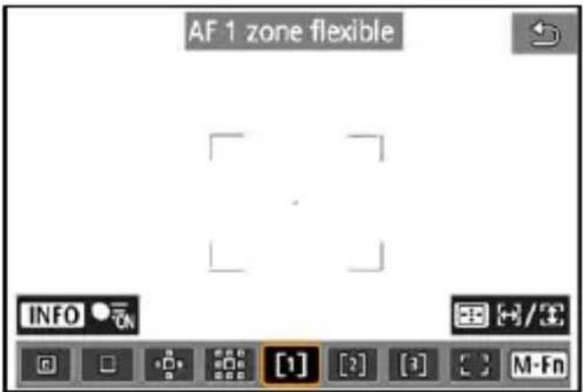 AF 1 zone flexible INFO ON [1] [2] [3] M-Fn