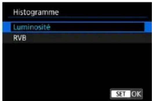 Histogramme Luminosité RVB SET OK