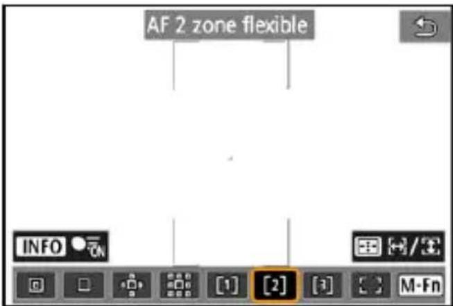 AF 2 zone flexible INFO ON [1] [2] [3] M-Fn