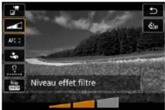 Niveau effet filtre