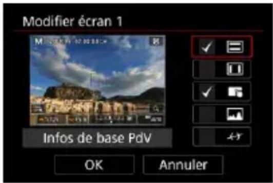 Modifier écran 1 Infos de base PdV OK Annuler