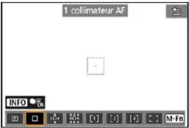 1 collimateur AF INFO ON [1] [2] [3] M-Fn