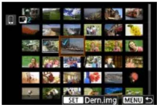 CANON EOS R8 - Spécifiez la série d'images. - 1