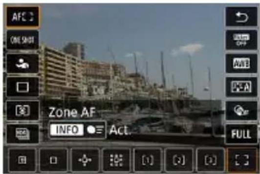 AFC ONE SHOT Zone AF INFO Act. FULL