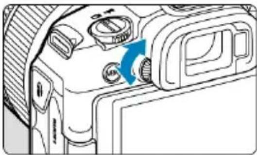 CANON EOS R8 - Tournez le bouton du correcteur dioptrique. - 1