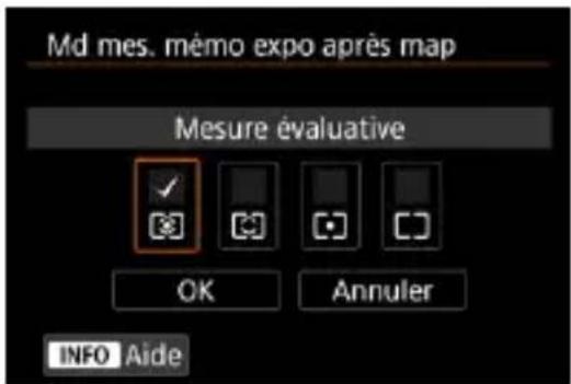 Md mes. mémo expo après map Mesure évaluative OK Annuler INFO Aide