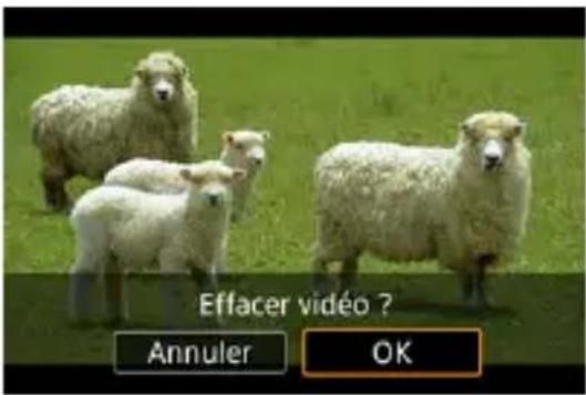 Effacer vidéo ? Annuler OK