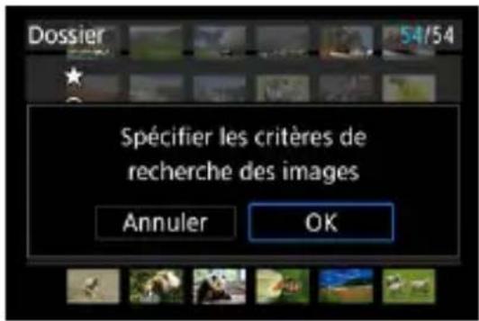 Dossier 54/54 Spécifier les critères de recherche des images Annuler OK