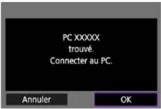 PC XXXXX trouvé. Connector au PC.