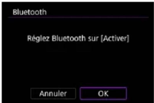 Bluetooth Réglez Bluetooth sur [Activer] Annuler OK