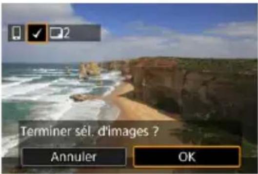 Terminer sél. d'images ? Annuler OK