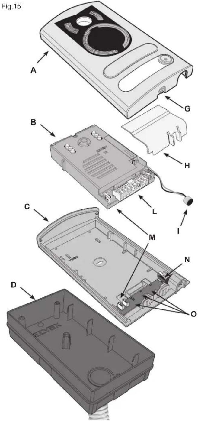 Vimar ELVOX 68IAR - Installation of entrance panel (type 13K1), flush-mounting version - 1