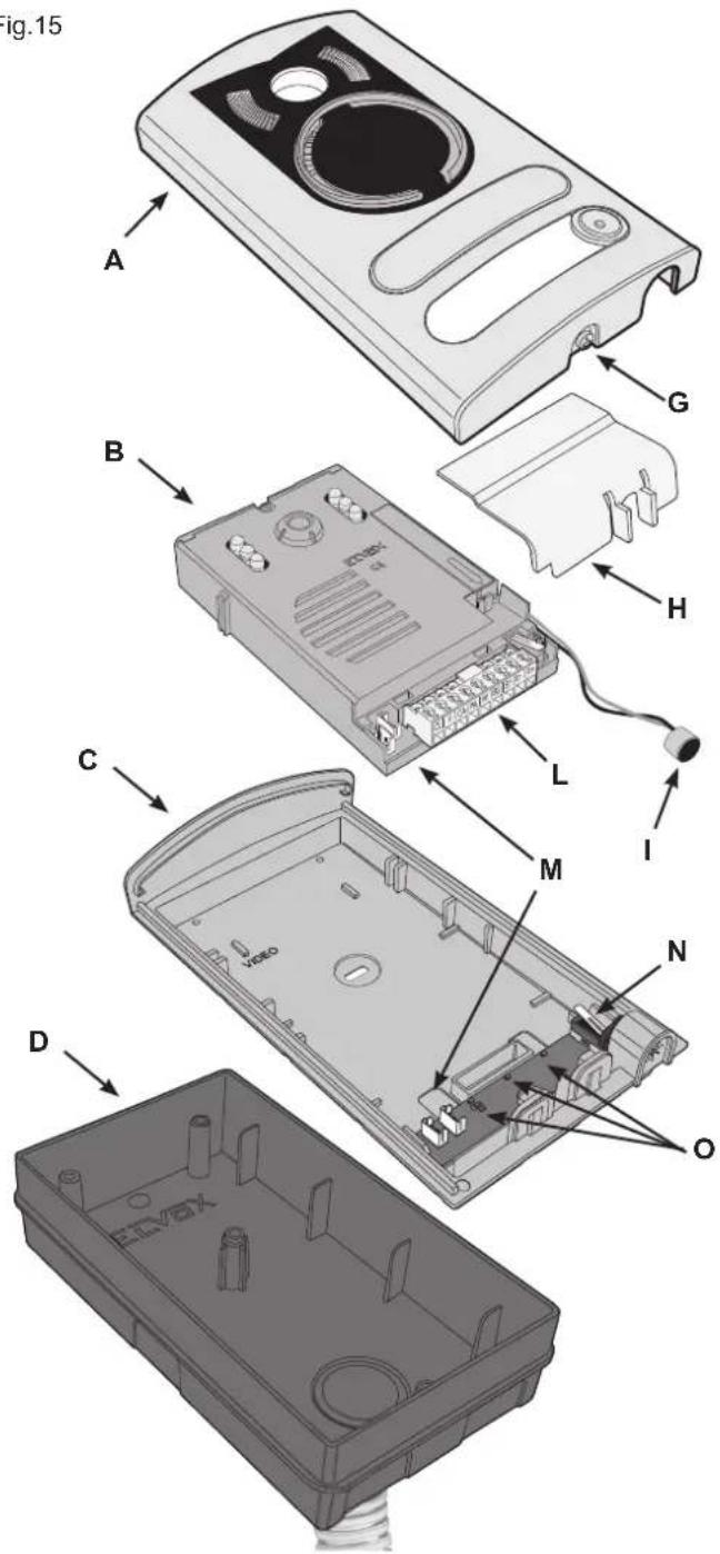 Vimar ELVOX 68IAR - Installazione della targa (art. 13K1) in versione da incasso parete - 1