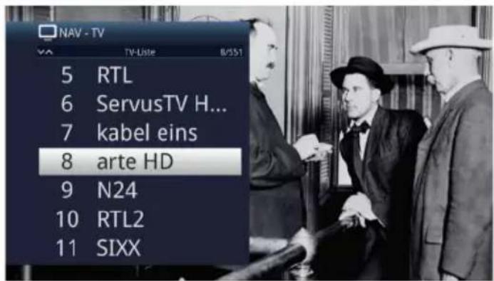 NAV - TV 5 RTL 6 ServusTV H... 7 kabel eins 8 arte HD 9 N24 10 RTL2 11 SIXX