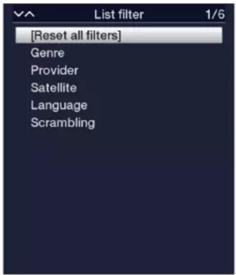 [Reset all filters] Genre Provider Satellite Language Scrambling
