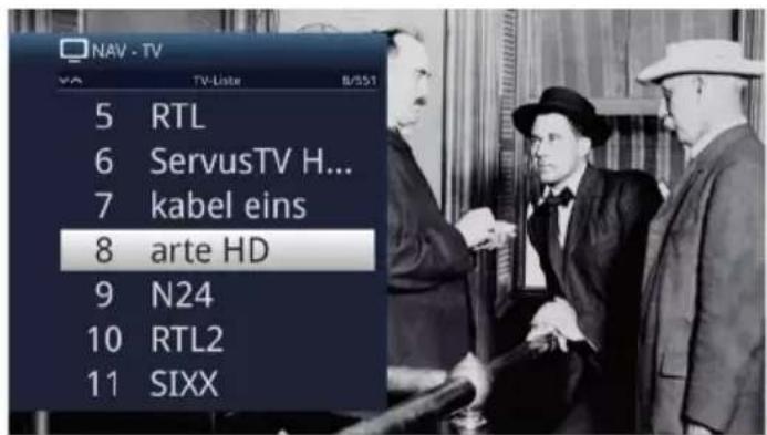 NAV - TV 5 RTL 6 ServusTV H... 7 kabel eins 8 arte HD 9 N24 10 RTL2 11 SIXX