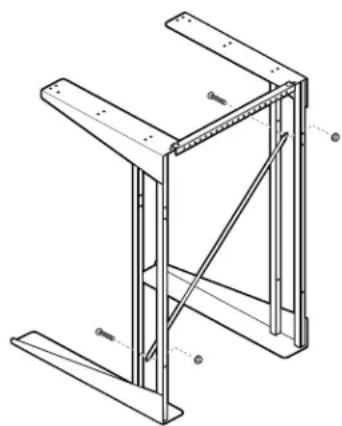 GE DSR24RWWH - ③ ATTACH DIAGONAL BRACE - 1