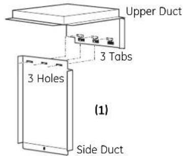 GE JX2030DMBB - ☐ 4 INSTALL SIDE DUCT AND UPPER DUCT - 1