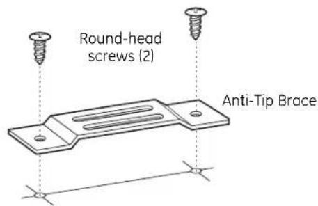 GE JX2027DMCC - ☐ 2 INSTALL THE ANTI-TIP BRACE - 2