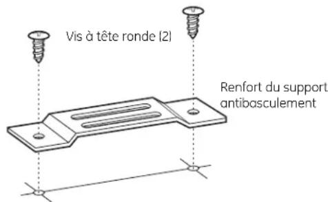 GE JX2027DMCC - □ M2NTAGE DU RENFORT DU SUPPORT ANTIBASCULEMENT - 2