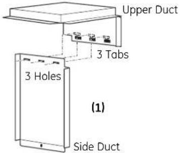GE JX2027DMCC - ☐ 4 INSTALL SIDE DUCT AND UPPER DUCT - 1