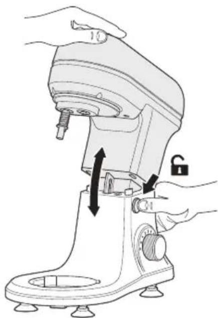 ADE KA 21002 - Raising the swivel arm - 1