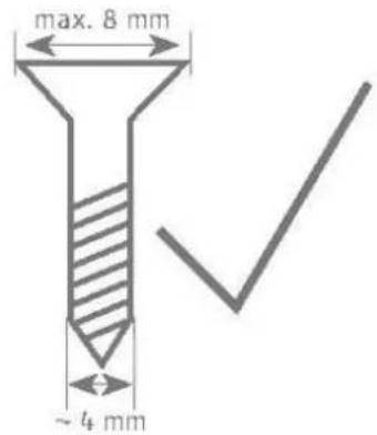 max. 8 mm ~ 4 mm