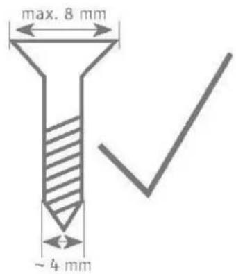 max. 8 mm ~ 4 mm