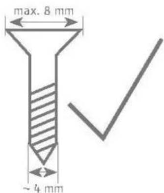 max. 8 mm ~ 4 mm
