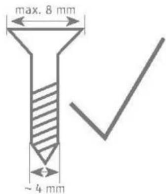 max. 8 mm ~ 4 mm