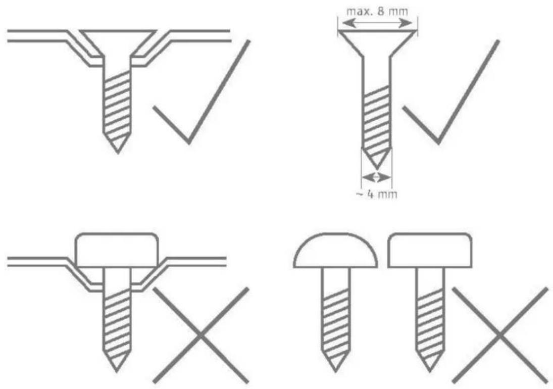 max. 8 mm ~ 4 mm