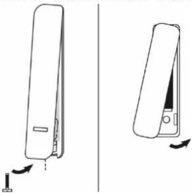 ABUS FUMK50031B - Étape 2 : ouvrir le couvercle du capteur et de l'aimant - 1