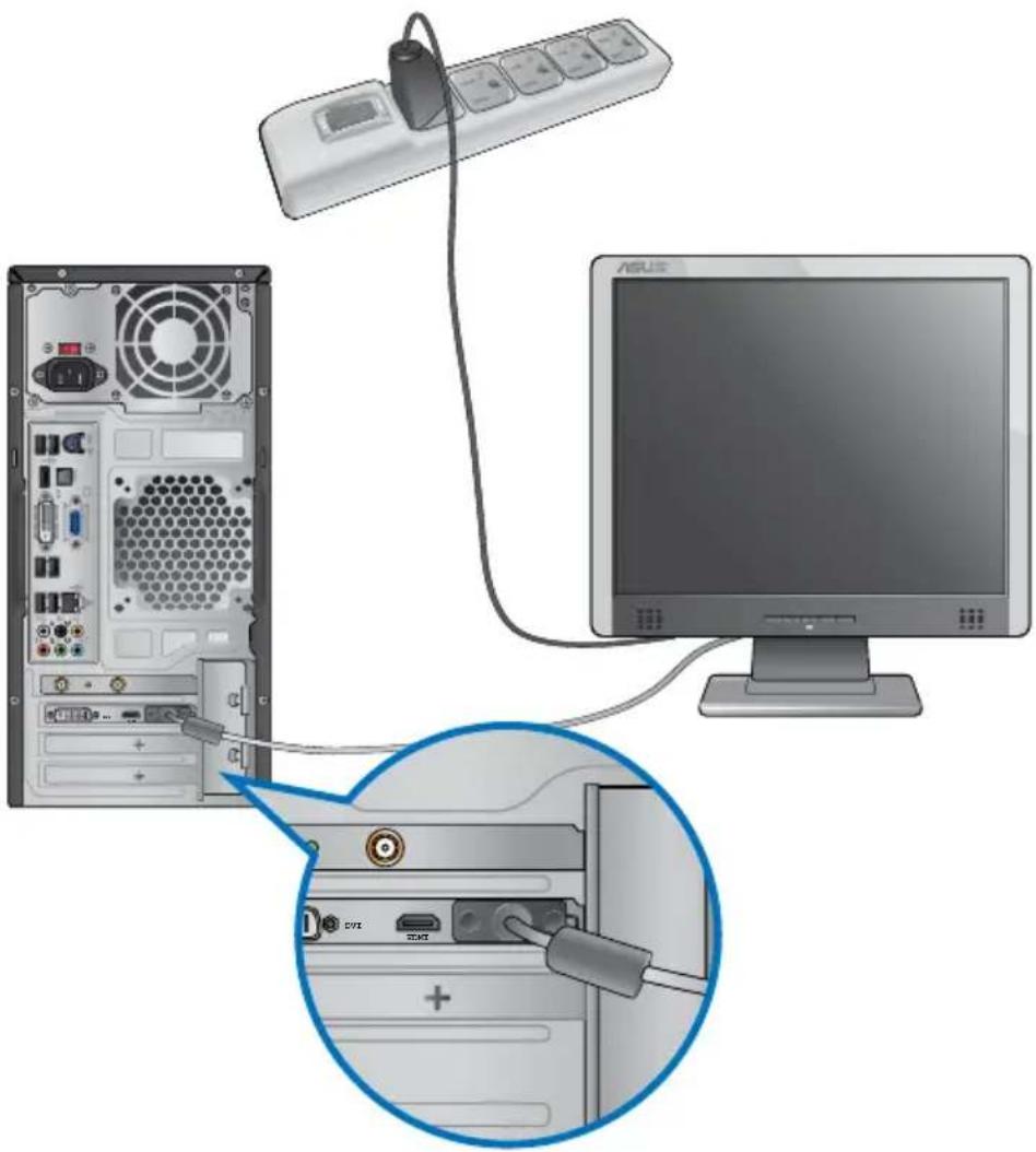 ASUS Essentio CM1730 - So verbinden Sie einen externen Monitor mit der ASUS Grafikkarte: - 2