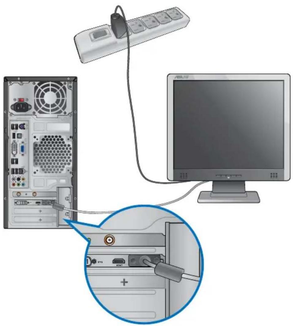 ASUS Essentio CM1730 - Connector un moniteur externe - 2