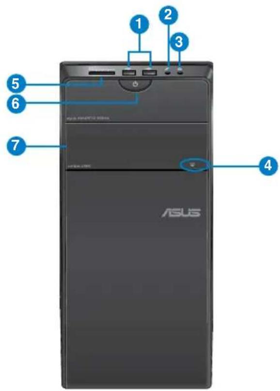 ASUS Essentio CM1730 - Panneau avant - 1