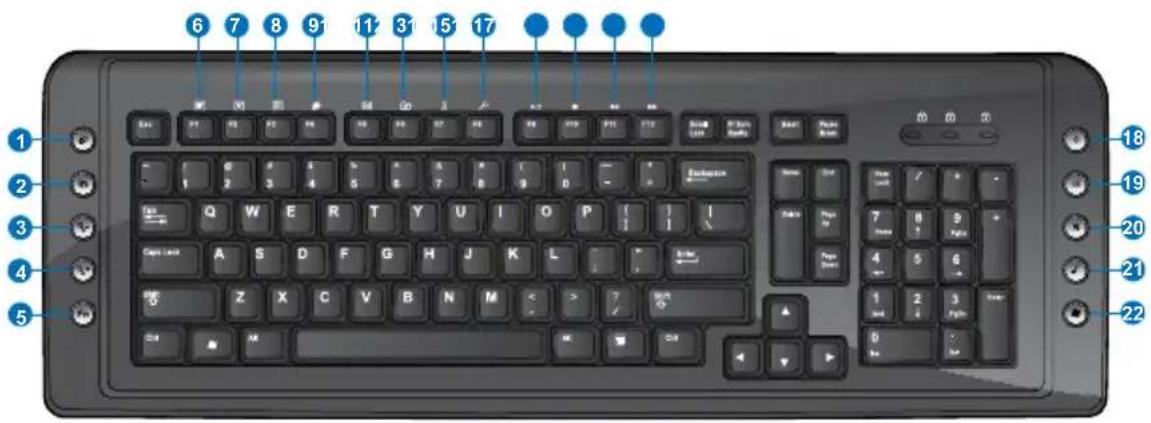 ASUS Essentio CM1730 - Using the multimedia keyboard (on selected models only) - 2