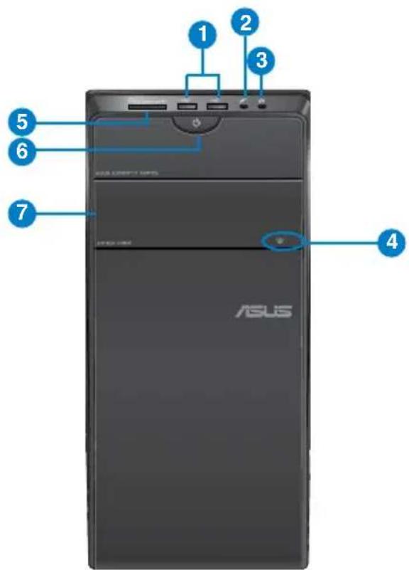 ASUS Essentio CM1730 - Panel frontal - 1