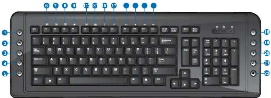 ASUS Essentio CM1730 - Multimedia-Tastatur verwenden (nur an bestimmten Modellen) - 2