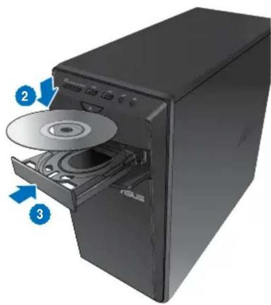ASUS Essentio CM1730 - Using the optical drive - 2