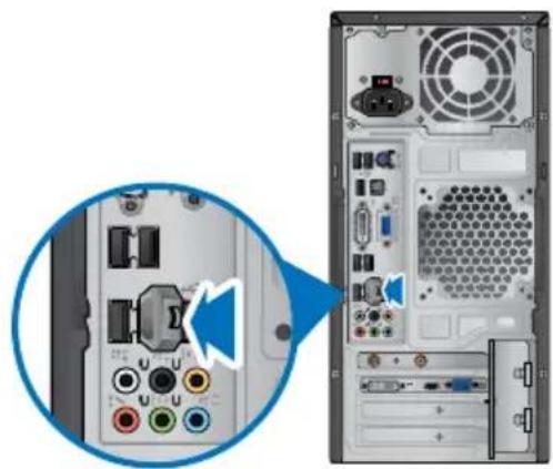 ASUS Essentio CM1730 - To connect a USB storage device: - 2