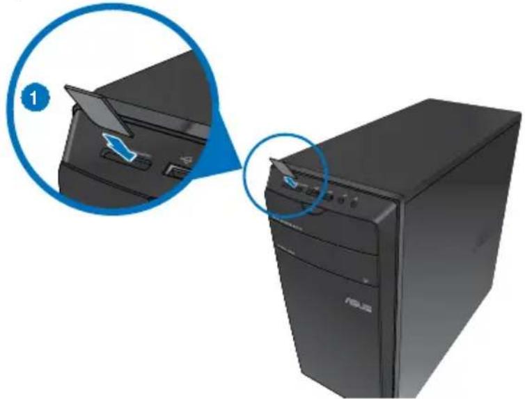 ASUS Essentio CM1730 - Speicherkartenleser verwenden - 1