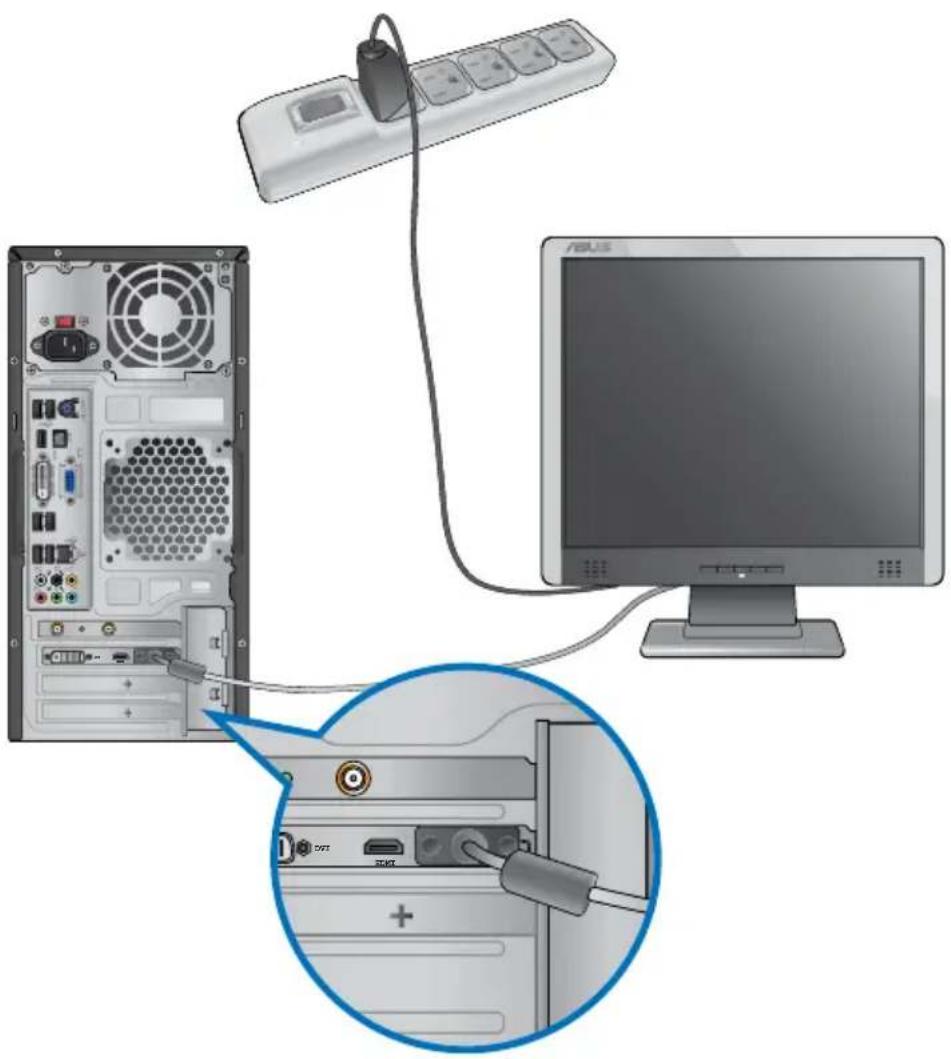 ASUS Essentio CM1730 - To connect an external monitor using the ASUS Graphics Card: - 2