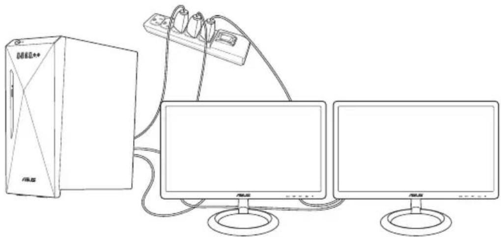 ASUS S501MD - ในการตั้งค่าจอแสดงผลหลายจอ - 1