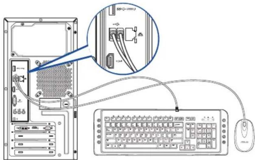 ASUS A31AN - Connector un clavier et une souris USB - 1