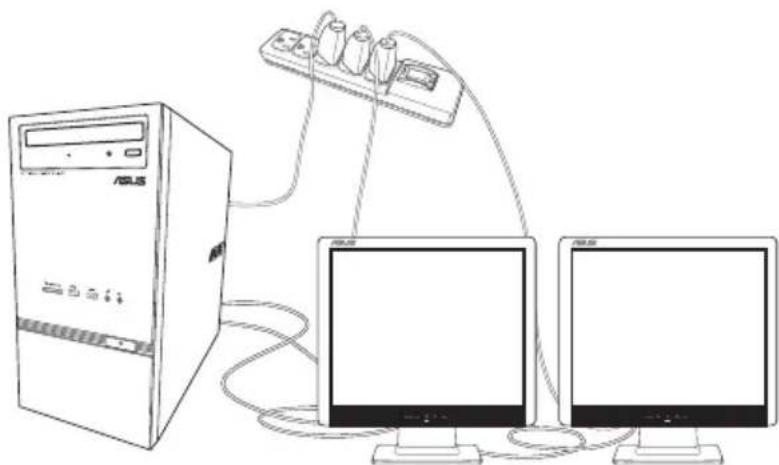 ASUS A31BD - Pour configurer plusieurs affichages : - 2