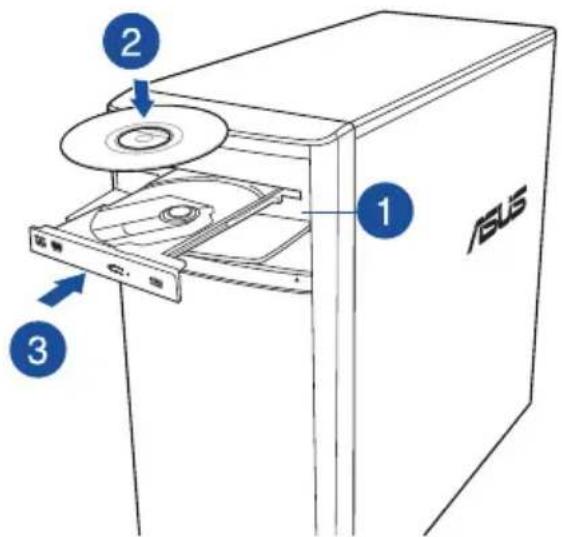 ASUS A31BD - Utiliser le lecteur optique - 1