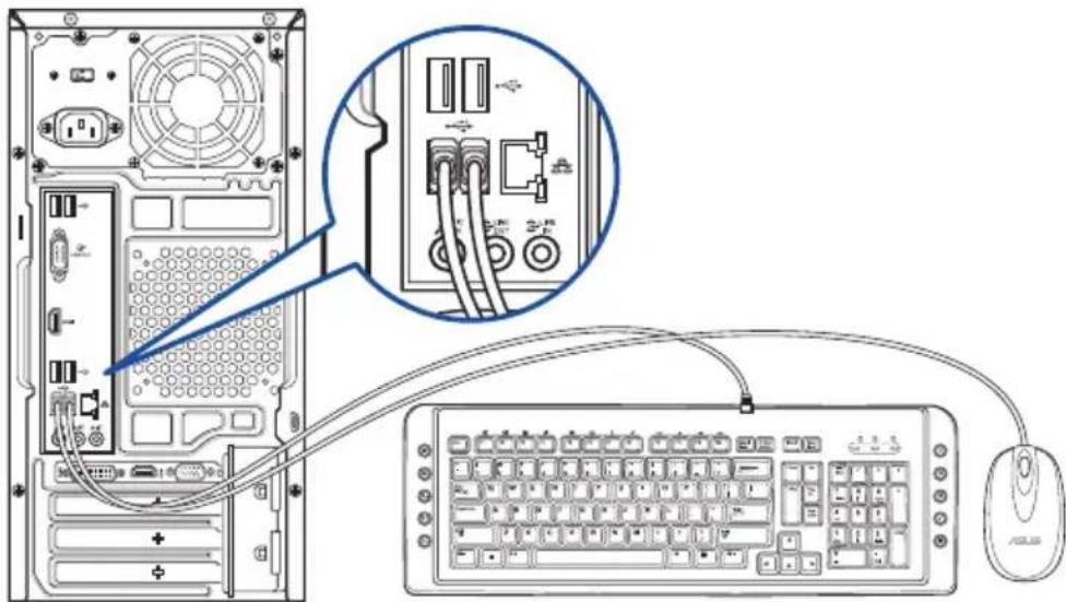 ASUS A31BD - Connector un clavier et une souris USB - 1
