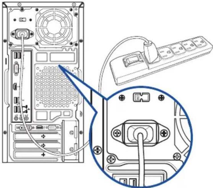 ASUS A31BD - Connector le cordon d'alimentation - 1