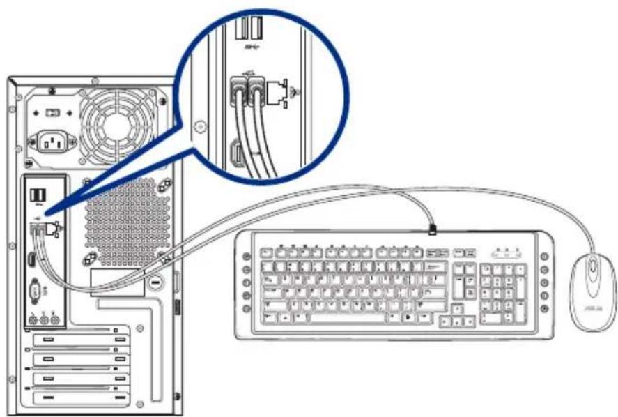 ASUS A31AMJ - Connector un clavier et une souris USB - 1