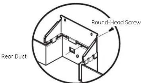 GE JX1530CWC - STALL BOTTOM DUCT ASSEMBLY TO MICROWAVE OVEN - 2